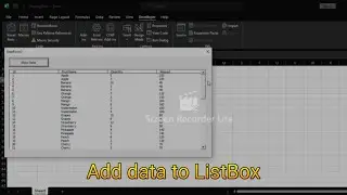 How to add data to ListBox in excel | How to populate List box in VBA | How to add item to list box