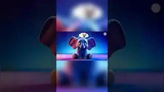Part 02: The Elephant Who Cried Mouse #cartoon #fairystory #kidstory #elephant #story #shorts #ai