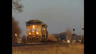 Two trains on the UP Clinton Subdivision. February 15th, 2020