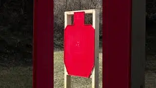9mm Handgun VS Self-Healing, Color Changing Silhouette #sigsauer #9mm #uspsa #silhouette