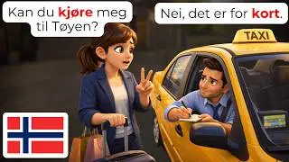 🇳🇴 Learn Norwegian in 20 Minutes: 50+ Taxi Phrases You Need | A1-A2 🚕