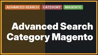 Magento: Magento 2 : How To Add Search By Category In Advanced Search?