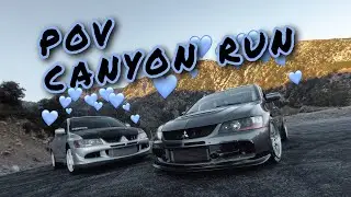 MITSUBISHI EVO 8 CANYON RUN | POV