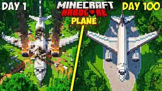 I Survived 100 Days in Plane Crash in Minecraft!