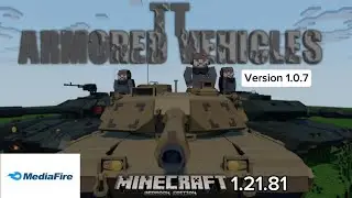 TT armored Vehicles 1.0.7 Addon for Minecraft Pe/Bedrock 1.21.81+ Direct Mediafire Link #minecraft