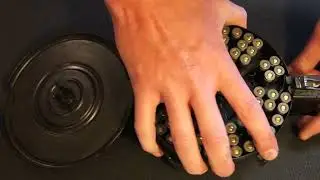 How to load Ak 47 drum Magazine 