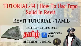 Revit Tutorial Tamil | TUTORIAL-34 | How To Use Topo solid In Revit | Beginners tutorial #revit