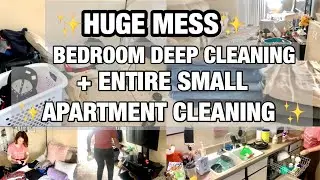 DEEP CLEANING MESSY ROOM 2020+ HUGE MESS ENTIRE APARTMENT CLEANING+Stephanie McQueen CLEANING