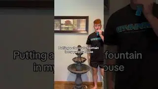 Установил шоколадный фонтан в доме родителей