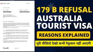 Know the reason behind 179B Canada Tourist Visa Refusal  #canadavisa #179B