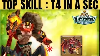 Hell drider unlocked |Best way to get tier 4 troops free |best skill in lords mobile |Got it !!!