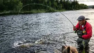 Atlantic salmon. Fly fishing Russia. #speycasting #fishingtechnique #flycasting