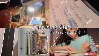 College Vlog: Waking up at 6am (First 3 days of college) 🍀