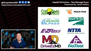 Fake Toll Scam (Text Message Scams) Unpaid Toll Charge | Smishing