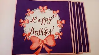 How to make Scrapbook base/Happy Birthday photo album ideas/How to make unique gift for Birthday 🎉