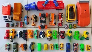 Menyusun Mobil Mobilan Pemadam, Mobil Polisi, Mobil Tentara, Mobil Derek, Mobil Tayo, Mobil Truk