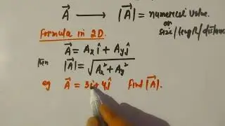 Modulus of a vector# vectors#11th physics#education 