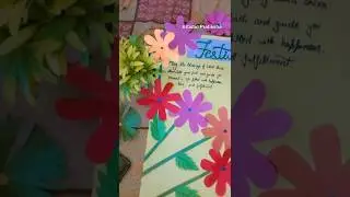Poster on sawan festivals #chart #decoration #papercraft #art #sawan #poster #making #viralshorts