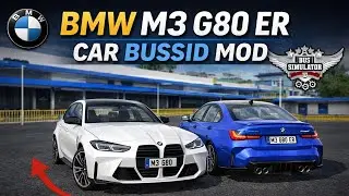 BMW M3 G80 Full Speed Drive 🚗💨 | BUS Simulator Indonesia (BUSSID MOD) | Realistic Gameplay #shorts