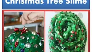 DIY Make Your Christmas Tree Slime ! Easy Recipe !