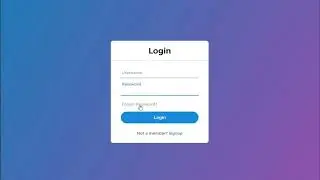 Animated Login Form using HTML & CSS only | No JavaScript or jQuery