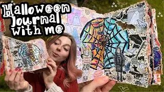 Journal with me: making Wednesday and Enid's Stained Glass Window 🕸️