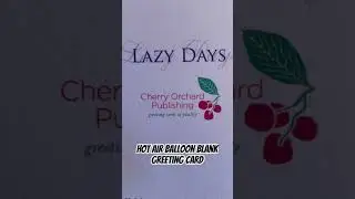 Hot Air Balloon Blank Greeting Card