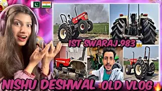 Pakistani reaction On nishu deshwal 1st Swaraj 963 with 26 Number Tyres ये तो खतरनाक चीज बन गई/Rip😭🔥
