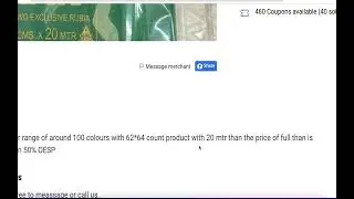 Cotton Lining Cloths With 50 Percent ONE Payment on DealShaker