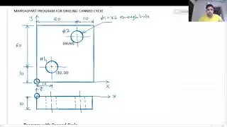 Manual Part Programming - Drilling - 2
