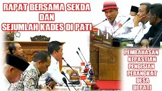 MINTA KEPASTIAN ADANYA PENGISIAN PERANGKAT DESA SEJUMLAH KADES GELAR AUDENSI DI DPRD KABUPATEN PATI