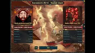 Shakes & Fidget - New Dungeon - Sandstorm - floor 618 - Nudist Giant