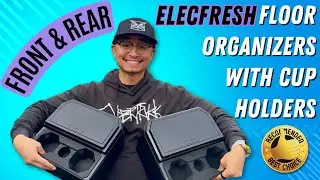 MUST HAVE! - (Front & Rear) Floor Organizers with Cup Holders by ELECFRESH