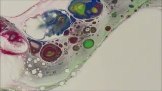 (021) Flip and drag acrylic pouring technique