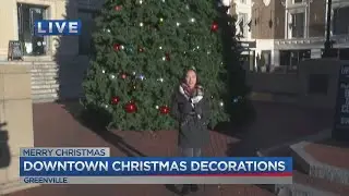 Downtown Christmas decorations