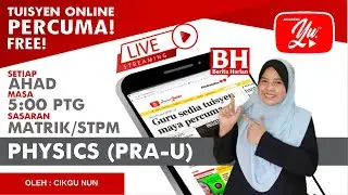 🔴 [LIVE] PHYSICS PRA U, R&E : ELECTRIC CURRENT & DIRECT CURRENT CIRCUIT 2 #07 #TUISYENPERCUMA