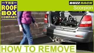 BUZZ RACK Scorpion bike carrier - How to remove from the tow ball