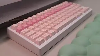 Keyboard ASMR | Strawberry Ice Cream Zoom75 with BSUN Dusty Rose Switches