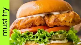 Crispy Chicken fillet burger, it's better than the zinger #musttry