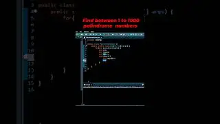 How to find palindrome number between 1 to 1000 in java? 