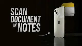 How to Scan a Document in Notes on iPhone (tutorial)