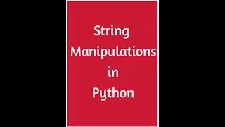 #String manipulation examples in Python