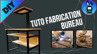 DIY : fabrication d'un bureau informatique