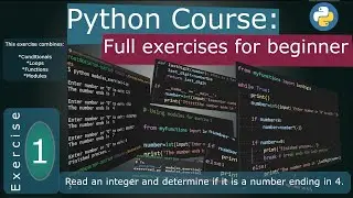 Python course: Exercises for beginners. # 1