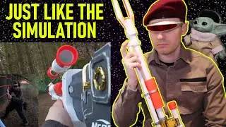 Using the Nerf Mandalorian Blaster