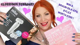 Распаковка подписки на косметику Glossybox на февраль + выигрыш бритвы Braun Silk-Elpi 9 Flex