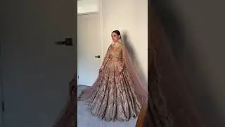 wow so beautiful bridal lahenga aur training colour ll #wedding😘 #indianbridal 💥💞