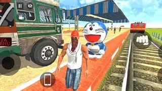 🤩🥳Franklin gaya truck lekar railway station aur chalayi train 🚆 Indian Theft Auto simulator gameplay