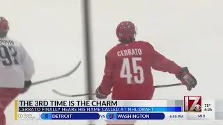Canes' prospect Cerrato happy to finally get drafted