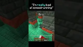 Bro Is Mad 💀 #speedrun #minecraft